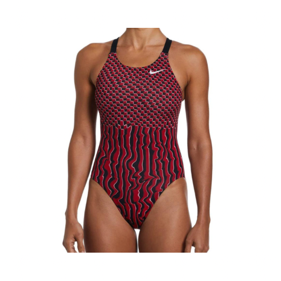 Nike Drippy Check Fastback One Piece NESSD006 SwimmingMatters