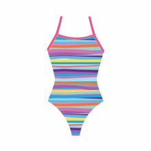 Load image into Gallery viewer, Finz Girls Tri-Back Pastel Stripe (FZG1685C)
