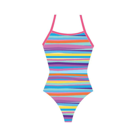 Finz Girls Tri-Back Pastel Stripe (FZG1685C)