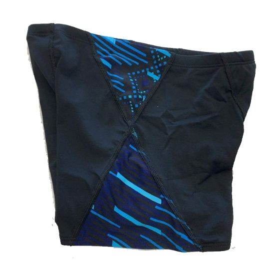 TYR Blue Geometric Sq. Leg (Boxer) (SBZX7)